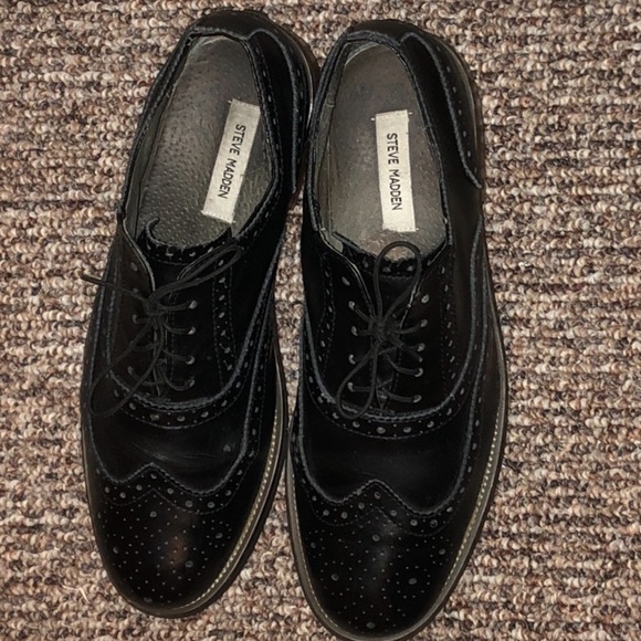 Men’s Black Steve Madden Oxford Dress Shoes main image 5